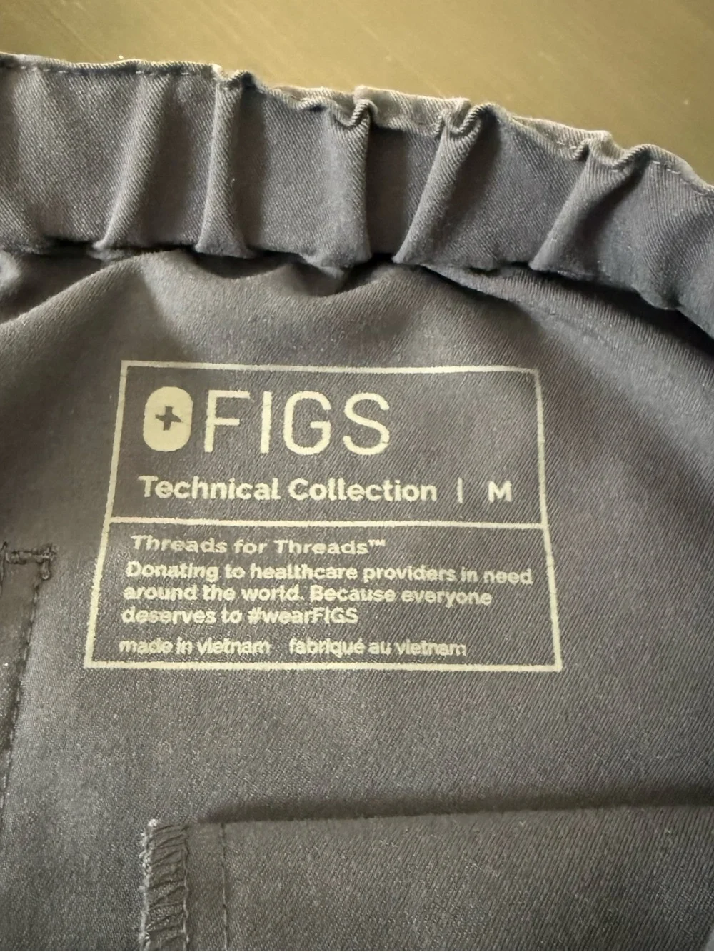Figs Pisco Basic Scrub Pants Mens Sz M Blue Medical Doctor PO2145